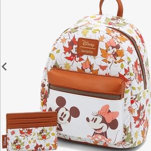 Loungefly Mickey Minnie Mini Backpack & Cardholder